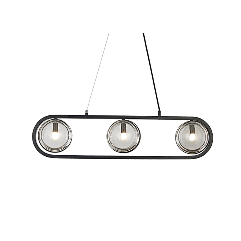 Bar glass pendant lamp
