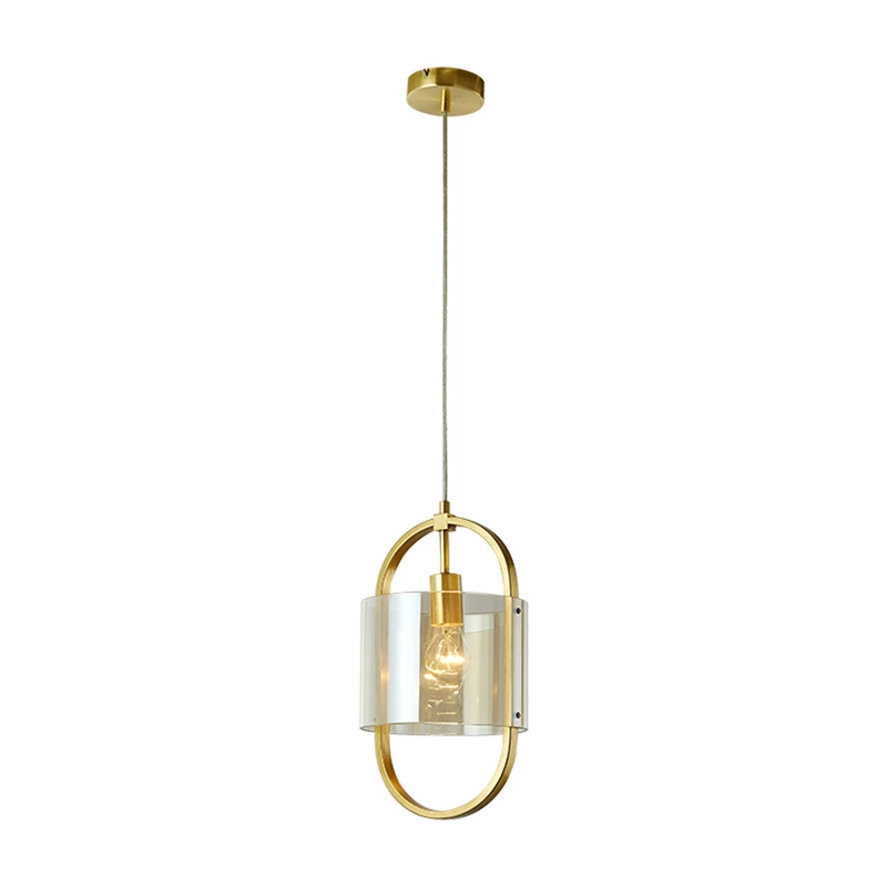 French style popular E27 glass pendant lamp