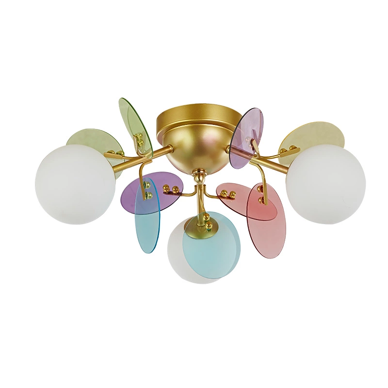 Indoor decoration glass ceiling lamp