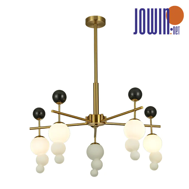 Irregular Gourd With Black Marble Pendant Lamp