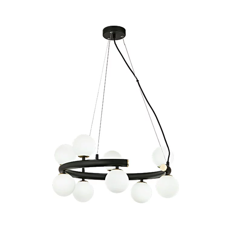 Modern glass G9 pendant lamp
