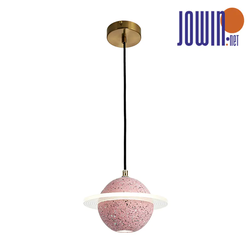 Pink Cement Ball Pendant Lamp