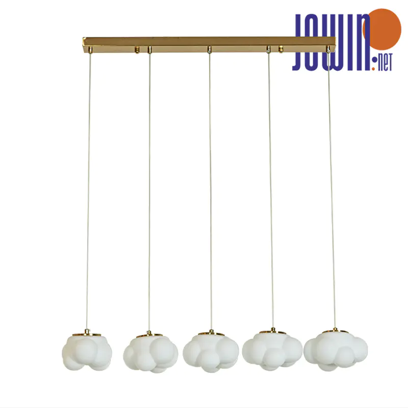 Simple White Cloud Side By Side Pendant Lamp